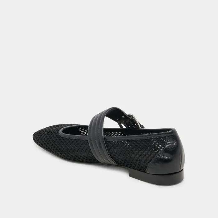Flats and Loafers Shop Dolce Vita Arora Ballet Flats Onyx Woven Mesh Onyx Woven Mesh