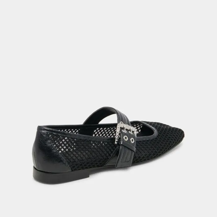 Flats and Loafers Shop Dolce Vita Arora Ballet Flats Onyx Woven Mesh Onyx Woven Mesh