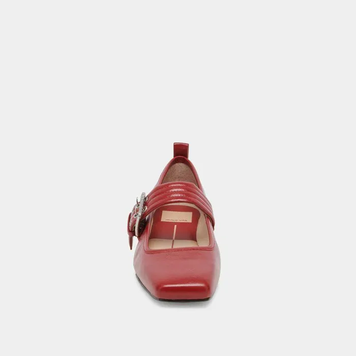 Flats and Loafers Shop Dolce Vita Arora Ballet Flats Red Crinkle Patent Red Crinkle Patent