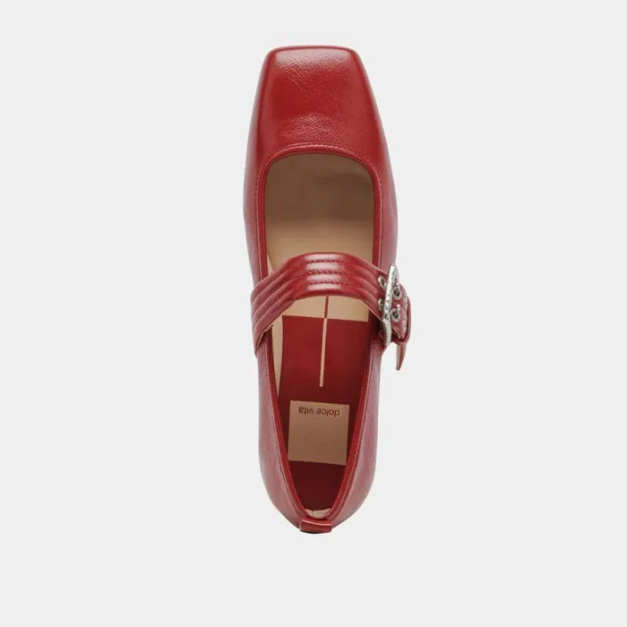 Flats and Loafers Shop Dolce Vita Arora Ballet Flats Red Crinkle Patent Red Crinkle Patent