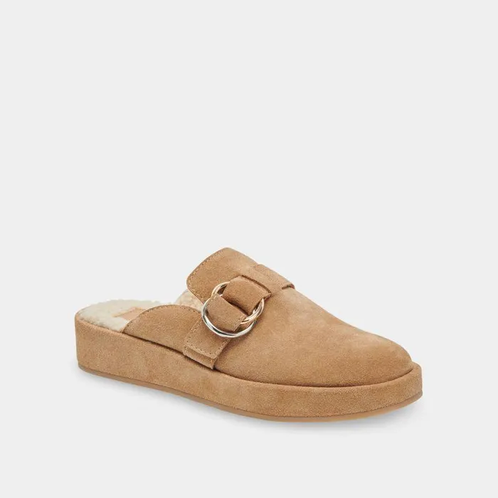 Flats and Loafers Shop Dolce Vita Astor Plush Flats Desert Suede Desert Suede