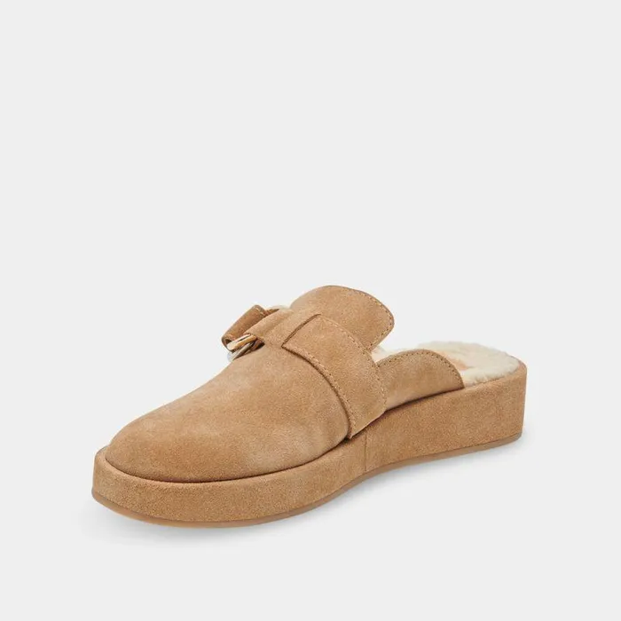 Flats and Loafers Shop Dolce Vita Astor Plush Flats Desert Suede Desert Suede