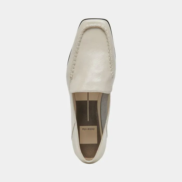 Flats and Loafers Shop Dolce Vita Beny Flats Ivory Crinkle Patent Ivory Crinkle Patent