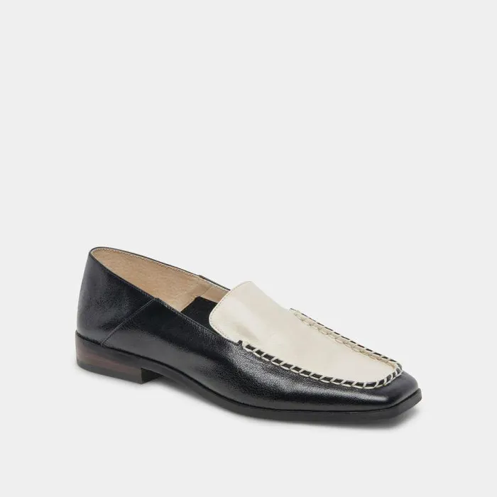 Flats and Loafers Shop Dolce Vita Beny Flats White Black Crinkle Patent Women039s White Black Flats White Black Crinkle Patent