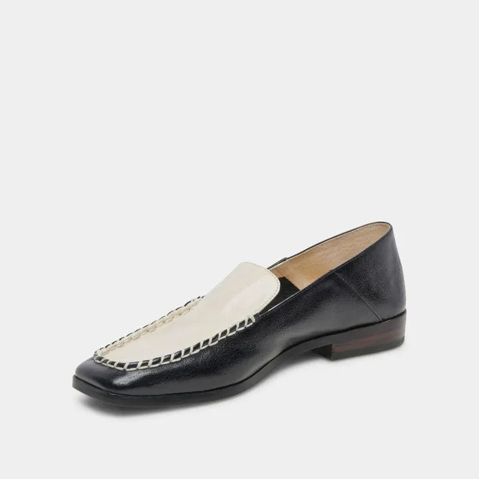 Flats and Loafers Shop Dolce Vita Beny Flats White Black Crinkle Patent Women039s White Black Flats White Black Crinkle Patent