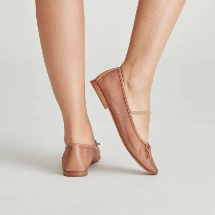 Flats and Loafers Shop Dolce Vita Cadel Ballet Flats Cider Mesh Cider Mesh