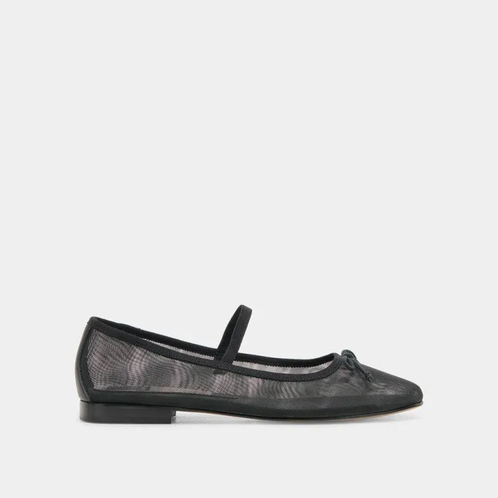 Flats and Loafers Shop Dolce Vita Cadel Ballet Flats Onyx Mesh Onyx Mesh