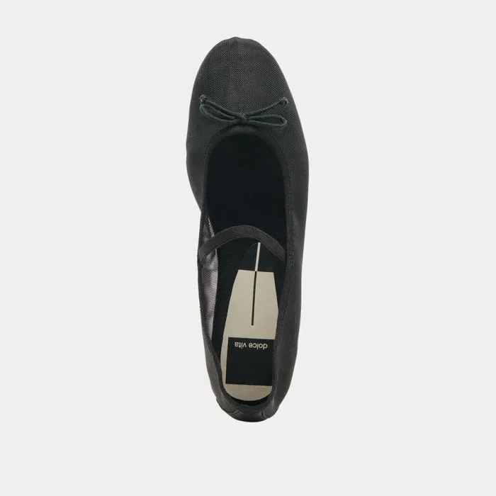 Flats and Loafers Shop Dolce Vita Cadel Ballet Flats Onyx Mesh Onyx Mesh