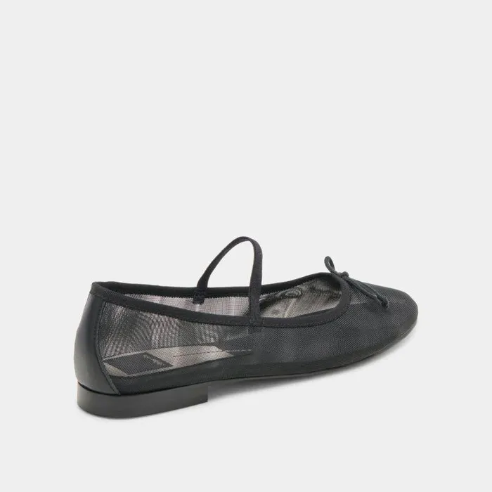 Flats and Loafers Shop Dolce Vita Cadel Ballet Flats Onyx Mesh Onyx Mesh