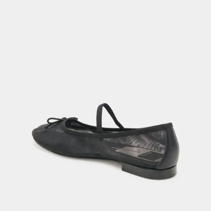 Flats and Loafers Shop Dolce Vita Cadel Ballet Flats Onyx Mesh Onyx Mesh
