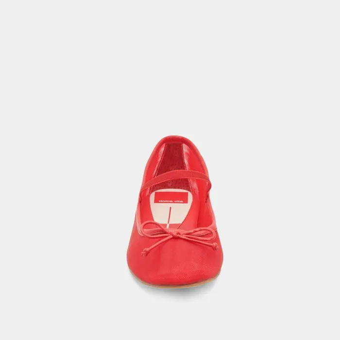 Flats and Loafers Shop Dolce Vita Cadel Ballet Flats Red Mesh Red Mesh
