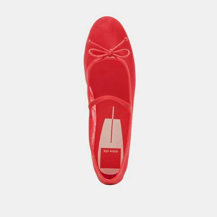 Flats and Loafers Shop Dolce Vita Cadel Ballet Flats Red Mesh Red Mesh