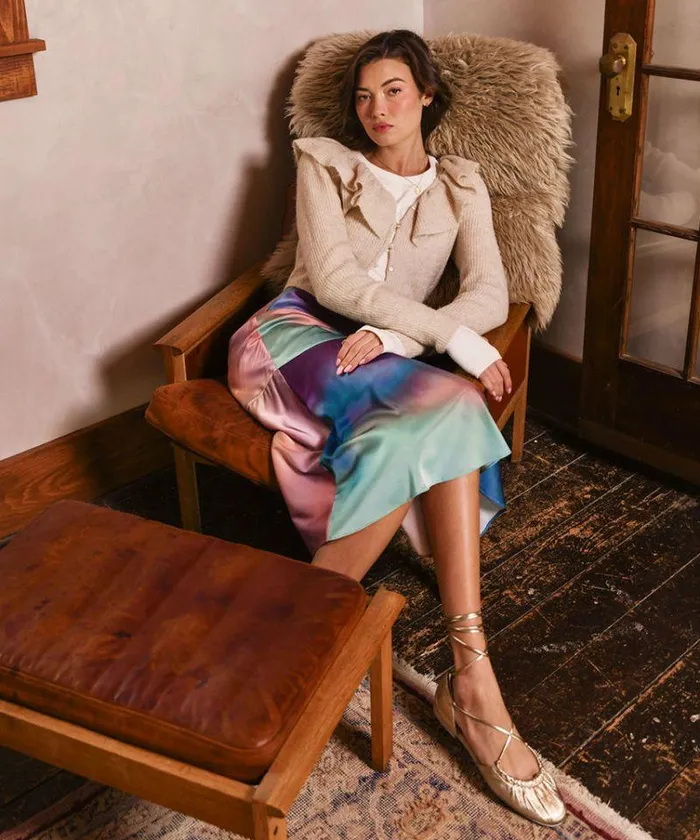 Flats and Loafers Shop Dolce Vita Cancun Ballet Flats Light Gold Metallic Leather Light Gold Metallic Leather