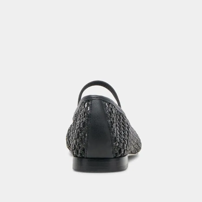 Flats and Loafers Shop Dolce Vita Carin Raffia Ballet Flats Onyx Raffia Onyx Raffia