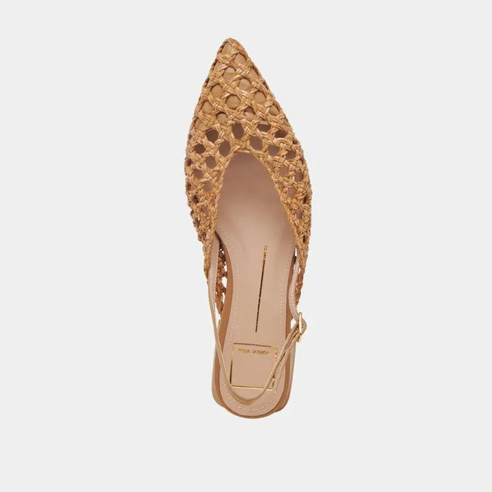 Flats and Loafers Shop Dolce Vita Cyndi Flats Natural Woven Natural Woven