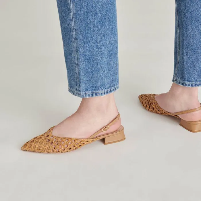 Flats and Loafers Shop Dolce Vita Cyndi Flats Natural Woven Natural Woven