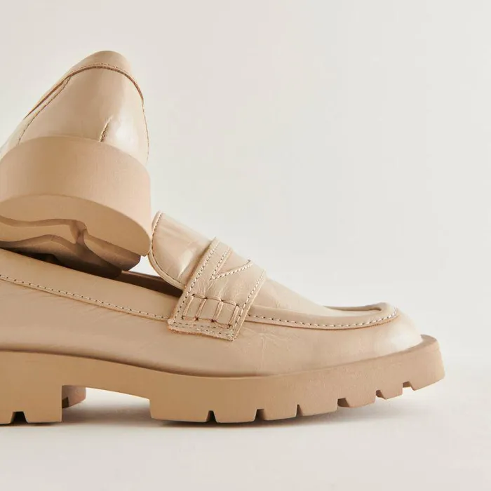 Flats and Loafers Shop Dolce Vita Elias Flats Sesame Crinkle Patent Sesame Crinkle Patent