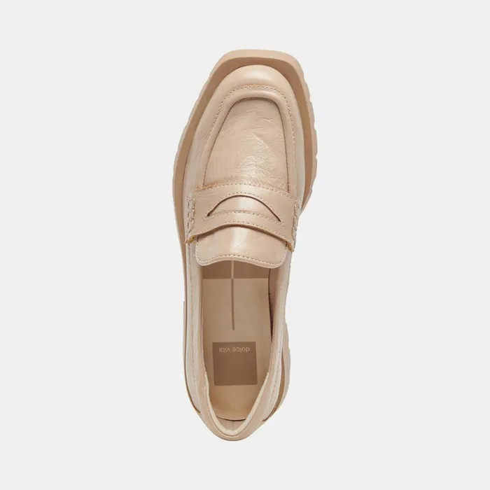 Flats and Loafers Shop Dolce Vita Elias Flats Sesame Crinkle Patent Sesame Crinkle Patent
