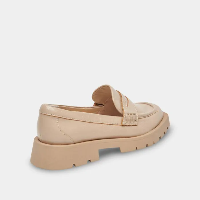 Flats and Loafers Shop Dolce Vita Elias Flats Sesame Crinkle Patent Sesame Crinkle Patent