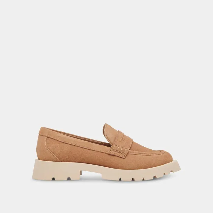Flats and Loafers Shop Dolce Vita Elias Flats Toffee Suede Toffee Suede