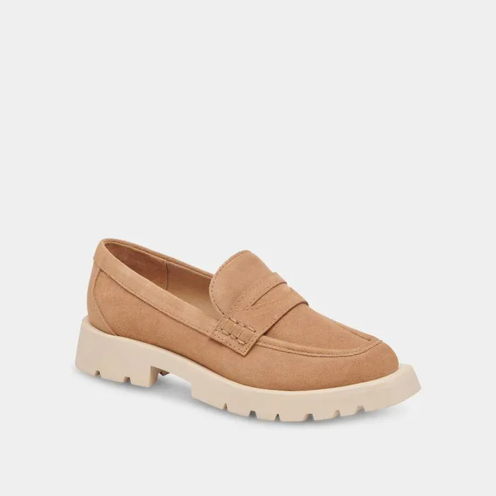 Flats and Loafers Shop Dolce Vita Elias Flats Toffee Suede Toffee Suede