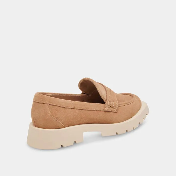 Flats and Loafers Shop Dolce Vita Elias Flats Toffee Suede Toffee Suede