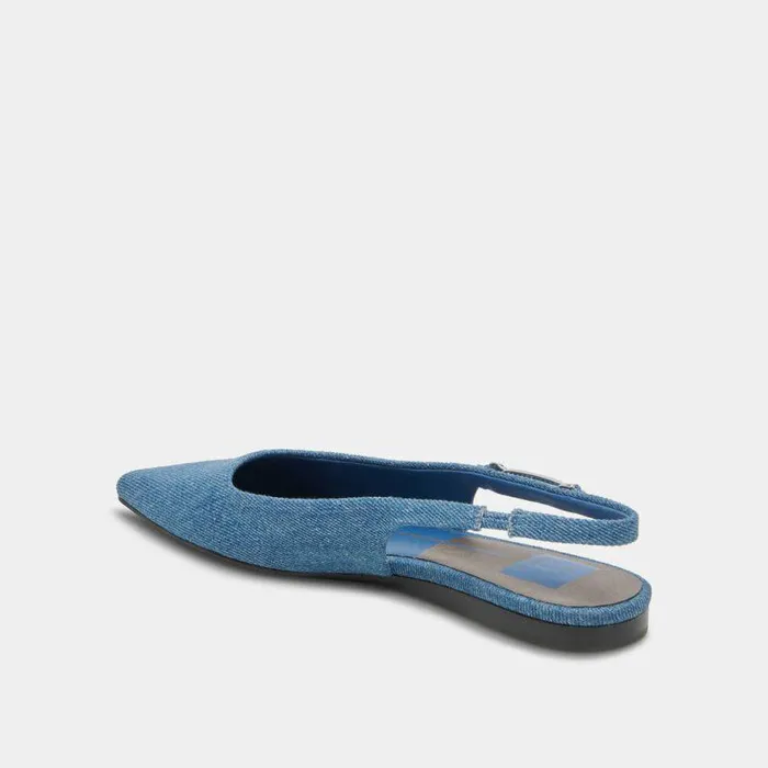 Flats and Loafers Shop Dolce Vita Elley Flats Blue Denim Women039s Designer Blue Denim Flats Blue Denim