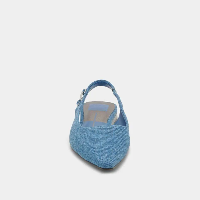 Flats and Loafers Shop Dolce Vita Elley Flats Blue Denim Women039s Designer Blue Denim Flats Blue Denim