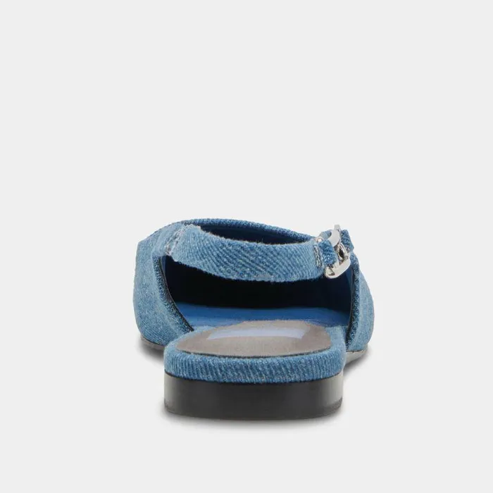 Flats and Loafers Shop Dolce Vita Elley Flats Blue Denim Women039s Designer Blue Denim Flats Blue Denim