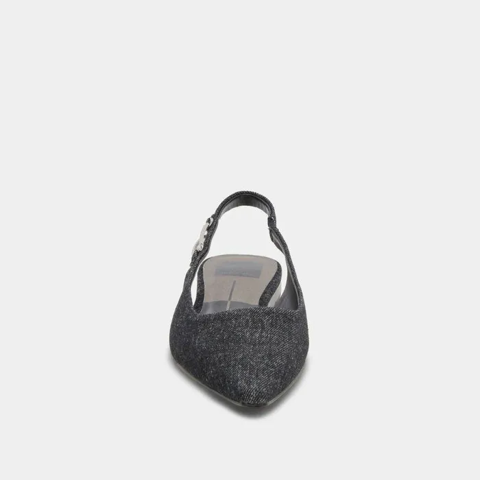 Flats and Loafers Shop Dolce Vita Elley Flats Blue Denim Women039s Designer Carbon Denim Flats Carbon Denim