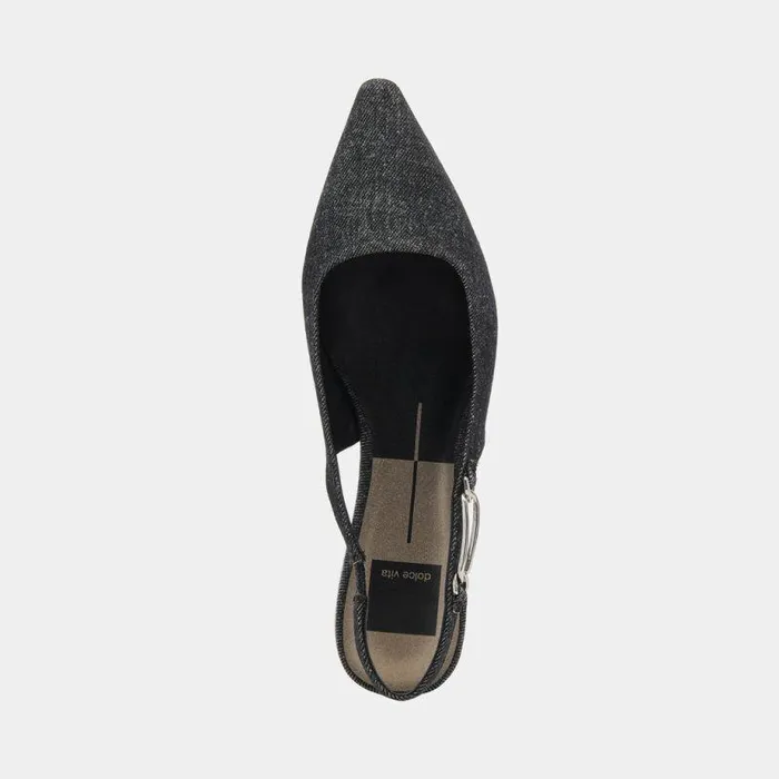 Flats and Loafers Shop Dolce Vita Elley Flats Blue Denim Women039s Designer Carbon Denim Flats Carbon Denim