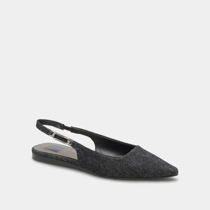 Flats and Loafers Shop Dolce Vita Elley Flats Blue Denim Women039s Designer Carbon Denim Flats Carbon Denim