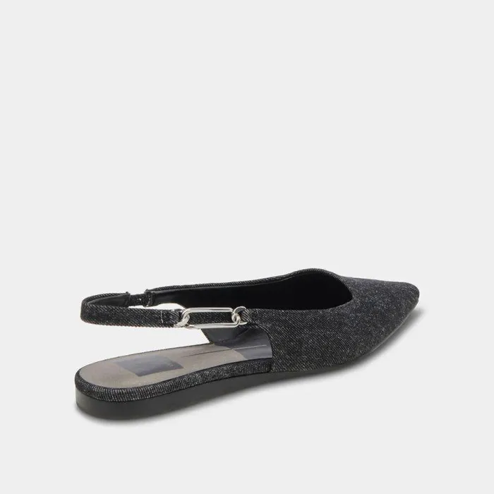 Flats and Loafers Shop Dolce Vita Elley Flats Blue Denim Women039s Designer Carbon Denim Flats Carbon Denim