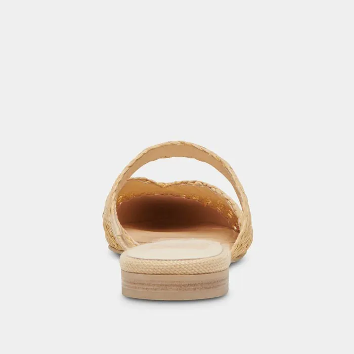 Flats and Loafers Shop Dolce Vita Kaline Flats Lt Natural Raffia Lt Natural Raffia