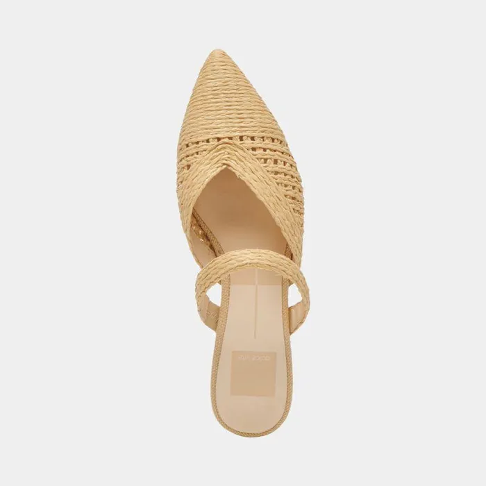 Flats and Loafers Shop Dolce Vita Kaline Flats Lt Natural Raffia Lt Natural Raffia