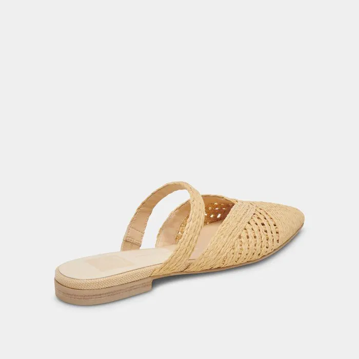 Flats and Loafers Shop Dolce Vita Kaline Flats Lt Natural Raffia Lt Natural Raffia
