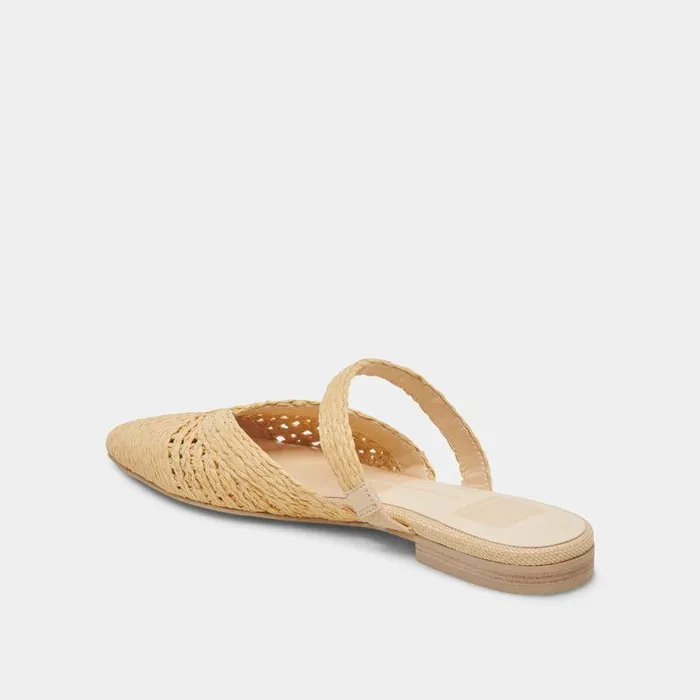 Flats and Loafers Shop Dolce Vita Kaline Flats Lt Natural Raffia Lt Natural Raffia