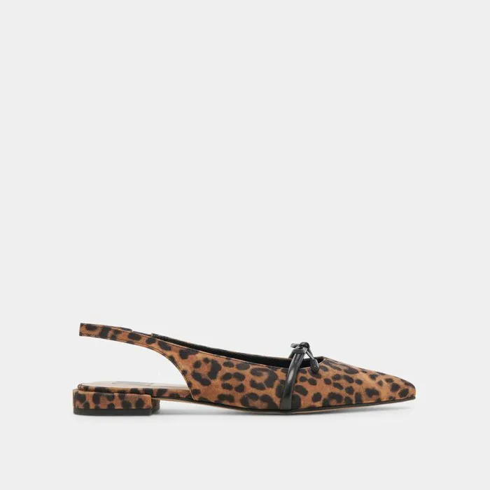 Flats and Loafers Shop Dolce Vita Payge Flats Leopard Suede Leopard Suede