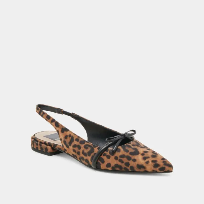 Flats and Loafers Shop Dolce Vita Payge Flats Leopard Suede Leopard Suede