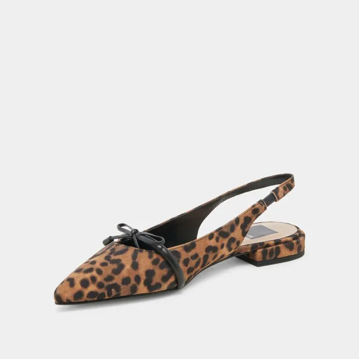 Flats and Loafers Shop Dolce Vita Payge Flats Leopard Suede Leopard Suede