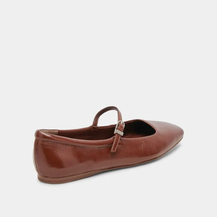 Flats and Loafers Shop Dolce Vita Reyes Ballet Flats Browm Crinkle Patent Brown Crinkle Ballet Flats Brown Crinkle Patent