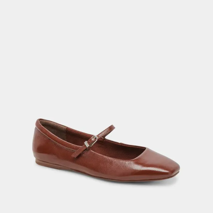 Flats and Loafers Shop Dolce Vita Reyes Ballet Flats Browm Crinkle Patent Brown Crinkle Ballet Flats Brown Crinkle Patent