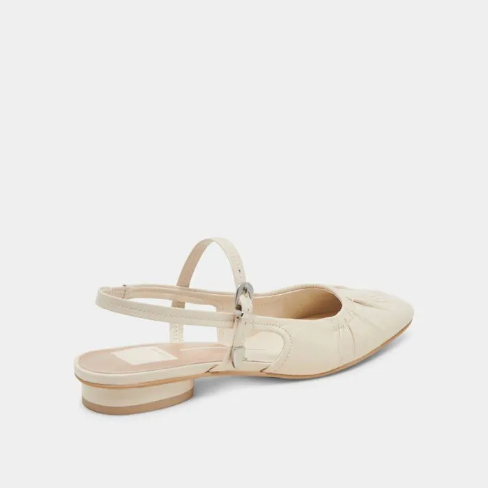 Flats and Loafers Shop Dolce Vita Rianne Flats Ivory Crinkle Patent Ivory Crinkle Patent