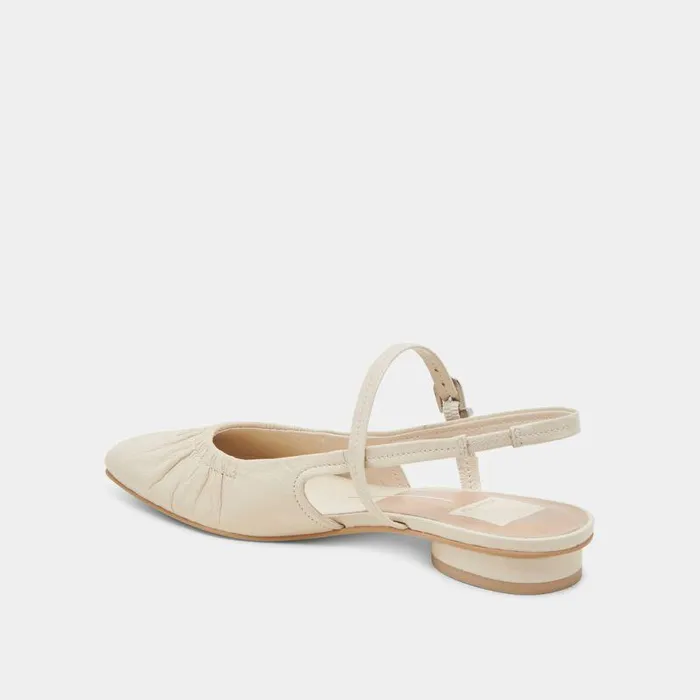 Flats and Loafers Shop Dolce Vita Rianne Flats Ivory Crinkle Patent Ivory Crinkle Patent