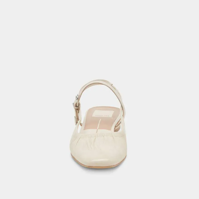 Flats and Loafers Shop Dolce Vita Rianne Flats Ivory Crinkle Patent Ivory Crinkle Patent