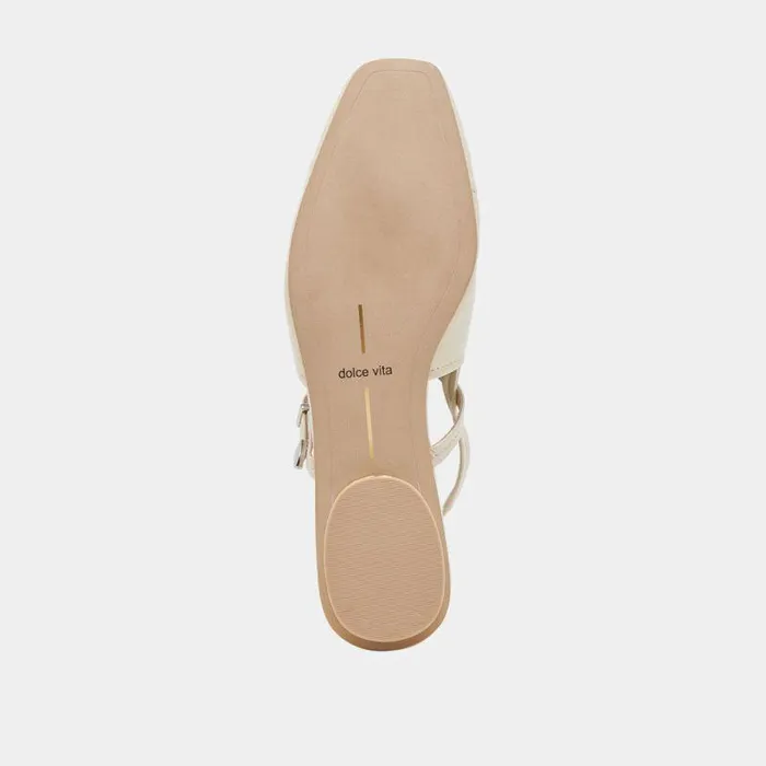 Flats and Loafers Shop Dolce Vita Rianne Flats Ivory Crinkle Patent Ivory Crinkle Patent
