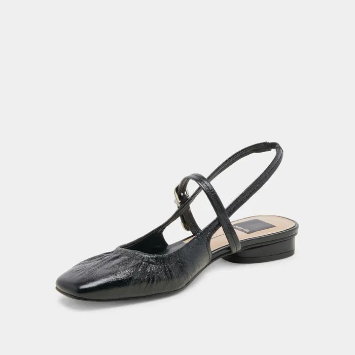 Flats and Loafers Shop Dolce Vita Rianne Flats Midnight Crinkle Patent Midnight Crinkle Patent