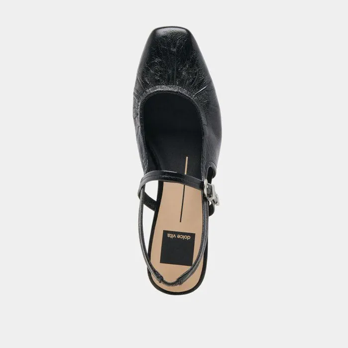 Flats and Loafers Shop Dolce Vita Rianne Flats Midnight Crinkle Patent Midnight Crinkle Patent