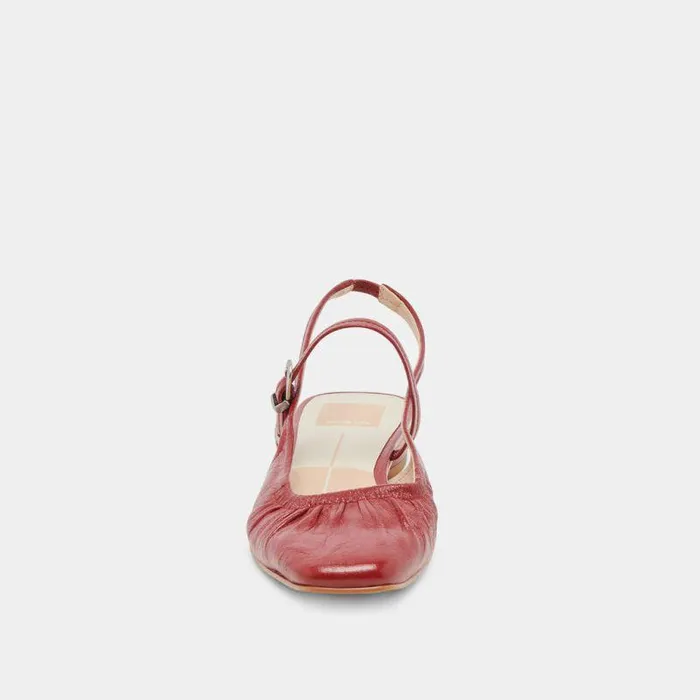 Flats and Loafers Shop Dolce Vita Rianne Flats Red Crinkle Patent Red Crinkle Patent