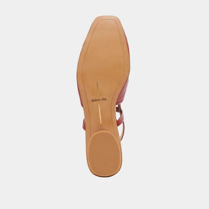 Flats and Loafers Shop Dolce Vita Rianne Flats Red Crinkle Patent Red Crinkle Patent